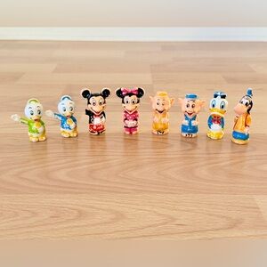 VINTAGE 1986 DISNEYLAND PLAYSET FIGURES PLAYMATES Collectible Bundle Of 8